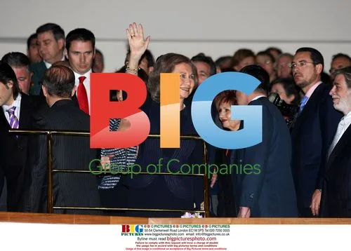 Queen Sofia Attends National Auditorium Concert