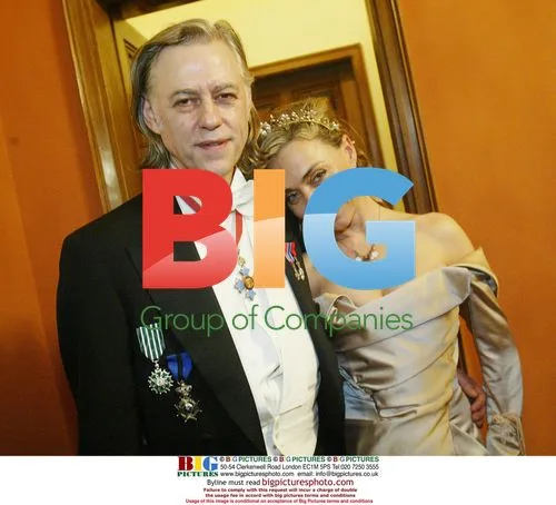 Sir Bob Geldof and Jeanne Marine at Vienna Philharmonic Ball
