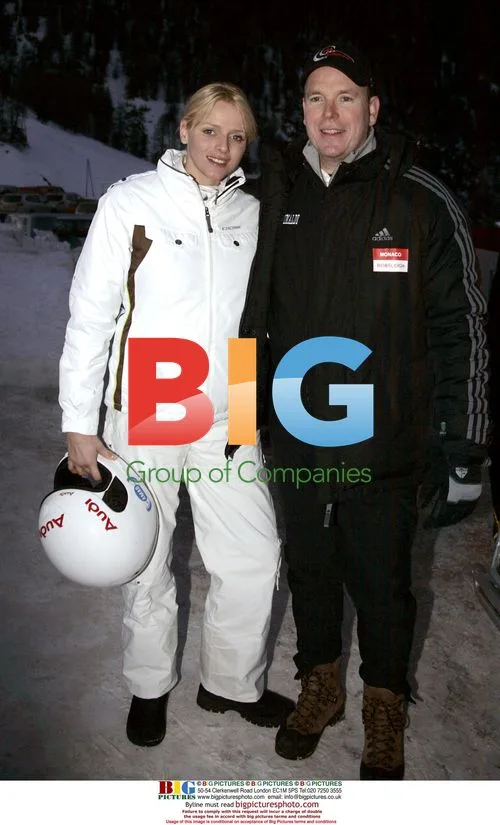 Prince Albert II and Girlfriend Bobsledding in St Moritz