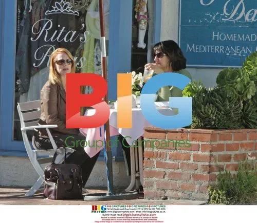 Marg Helgenberger Chatted With Gary Busey During Lunch