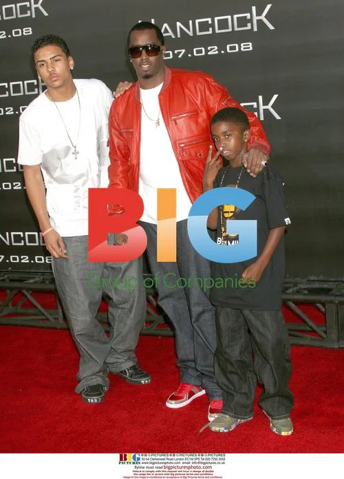 Sean 'Puffy' Combs and Family at 'Hancock' LA Premiere