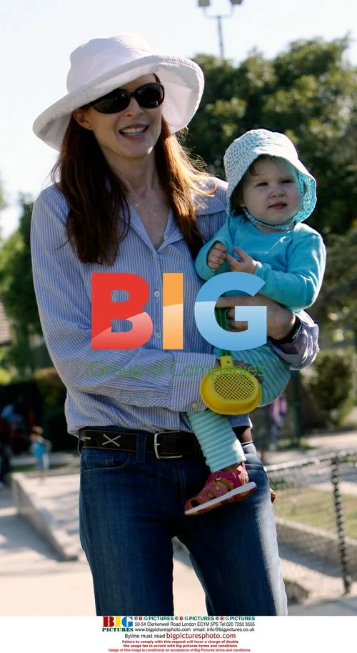 Marcia Cross with Daughter in Park