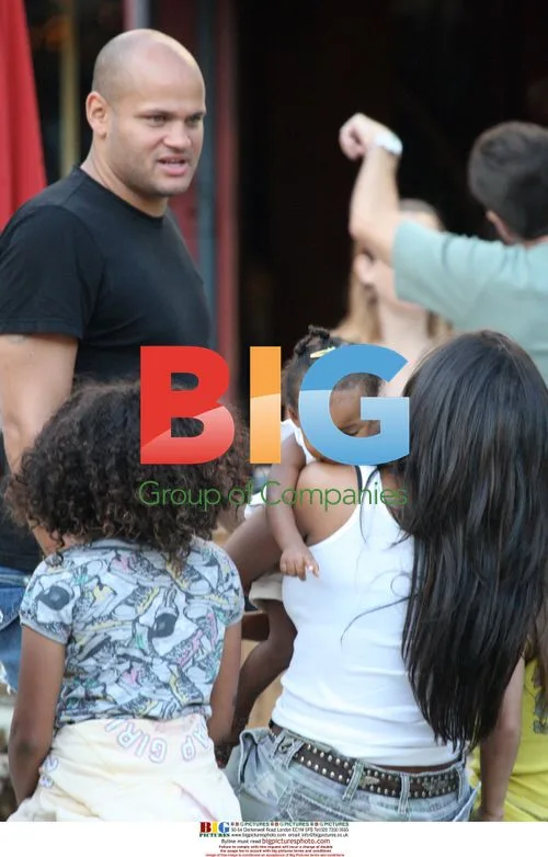 Mel B and family out for lunch in LA