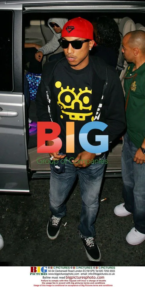 Pharrell Williams Leaving Maddox in London