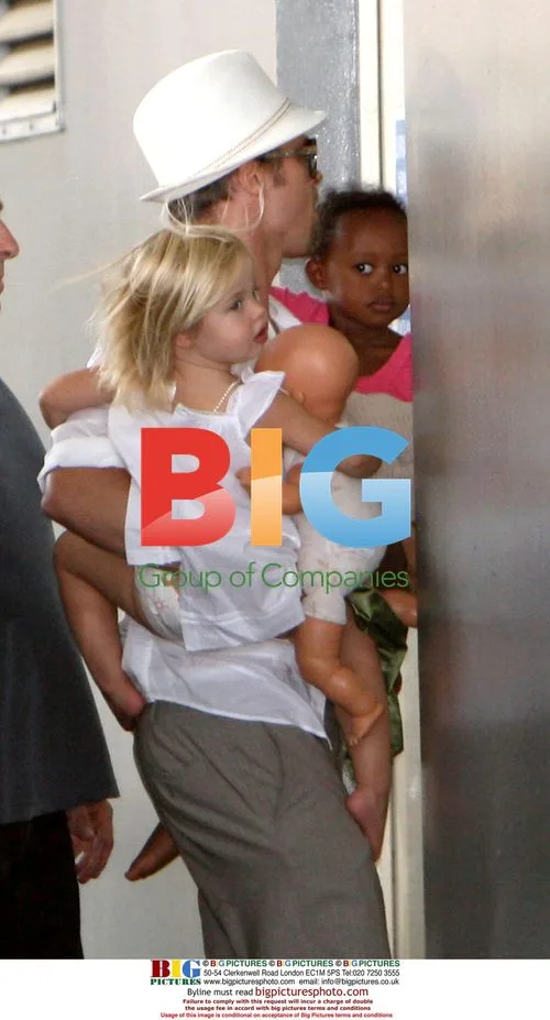 Brad Pitt visits Lenval Hospital