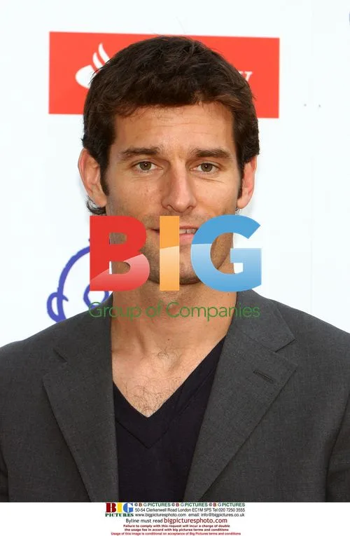 Mark Webber at Formula 1 charity party