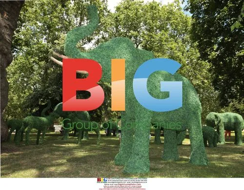 Organic Animal Statues in St James Park