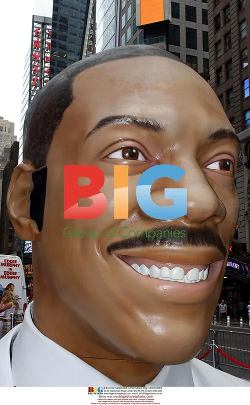 15-Foot Eddie Murphy Head in Times Square