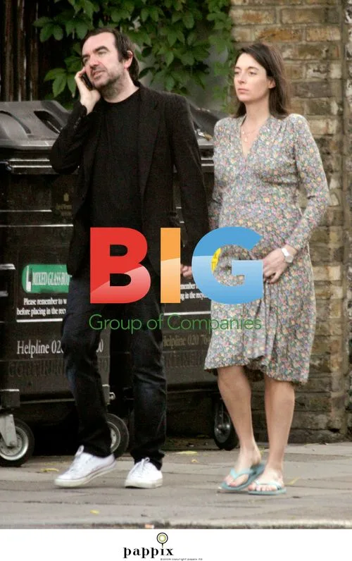 Pregnant Mary McCartney and Simon Aboud in London