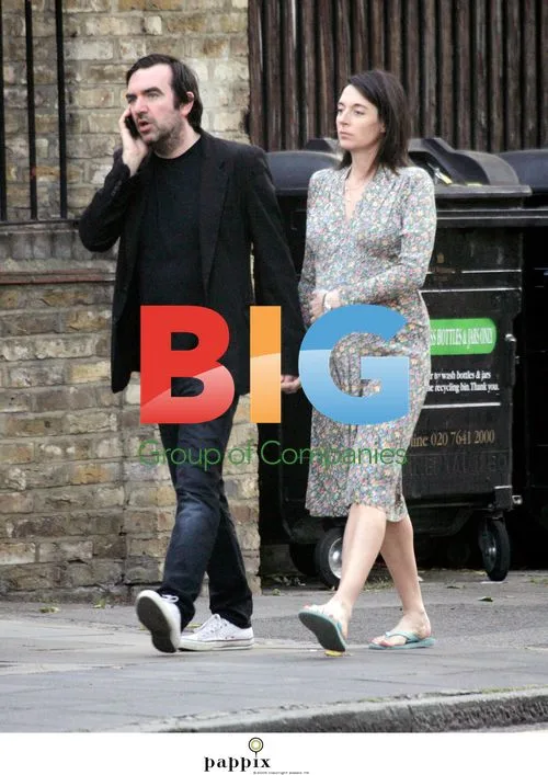 Pregnant Mary McCartney with Simon Aboud