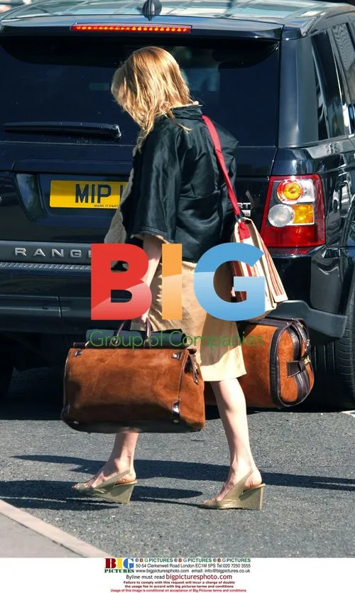 Blonde Leaving Jude Law's House