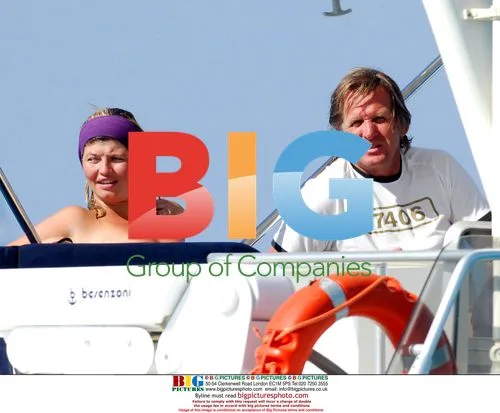 Bernard Schuster and pregnant girlfriend in Ibiza