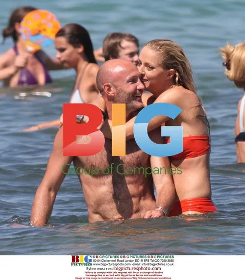 Franck Leboeuf with Mystery Blonde in Saint Tropez