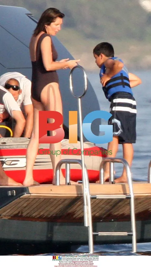Cecilia Sarkozy and husband on yacht holiday
