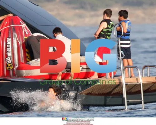 Cecilia Sarkozy on yacht in Italy