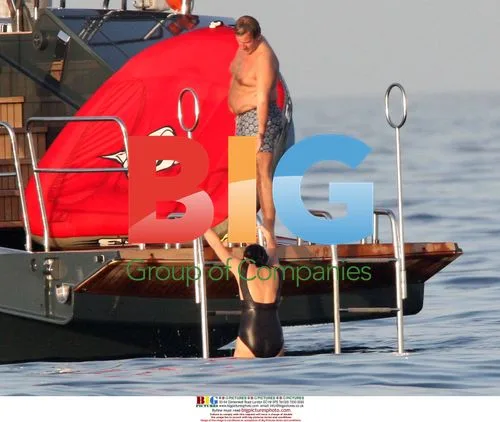 Cecilia Sarkozy and Richard Attias on Yacht
