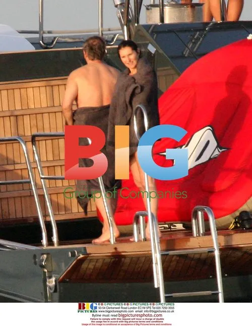 Cecilia Sarkozy with Husband on Yacht
