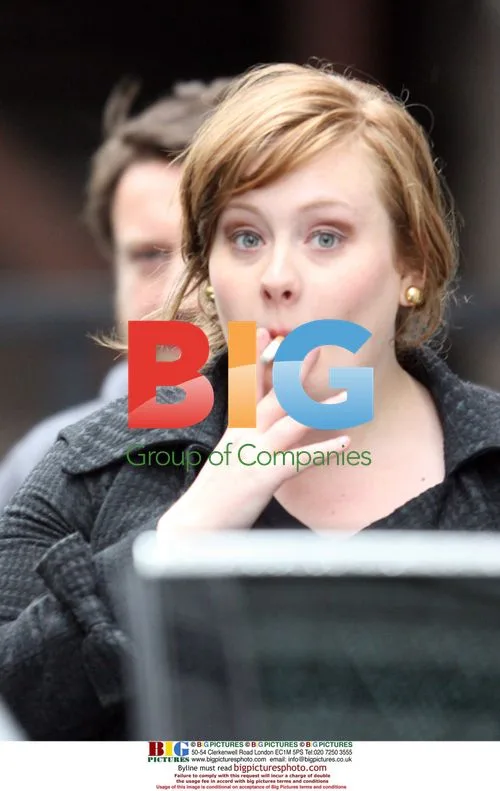 Adele leaving GMTV studios in London