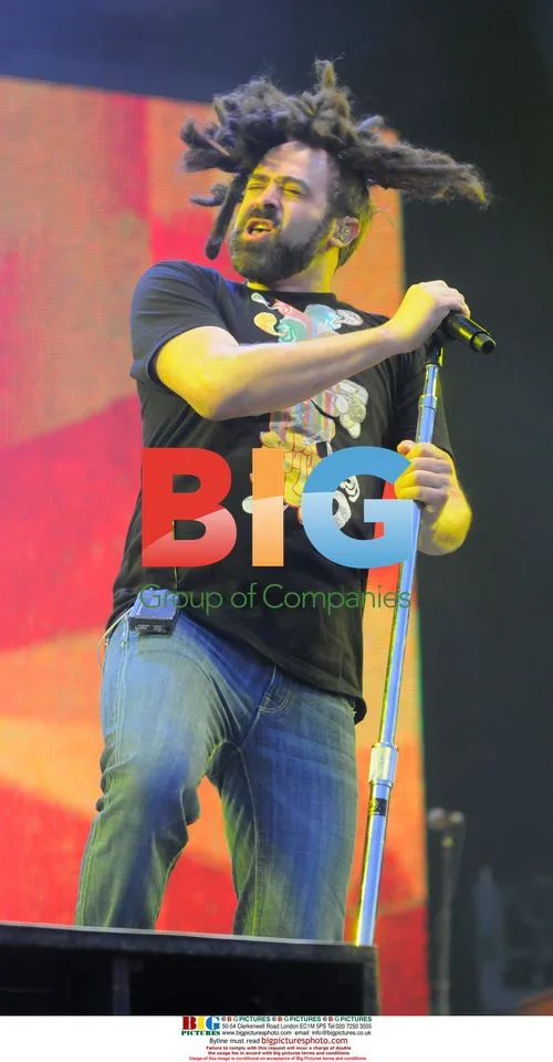 Adam Duritz Performing at O2 Wireless Festival