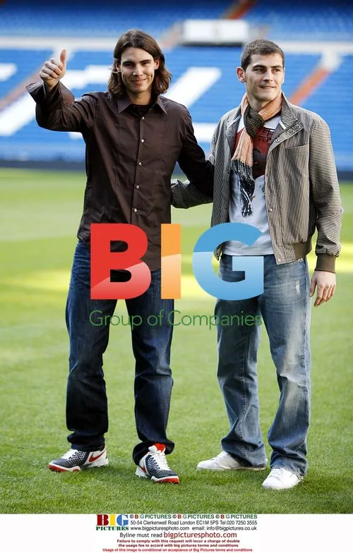 Nadal and Casillas at Charity Football Match