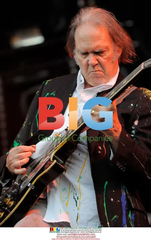 Neil Young performs at Rock Werchter Festival