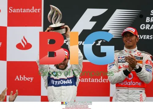 Lewis Hamilton wins British GP, 2008