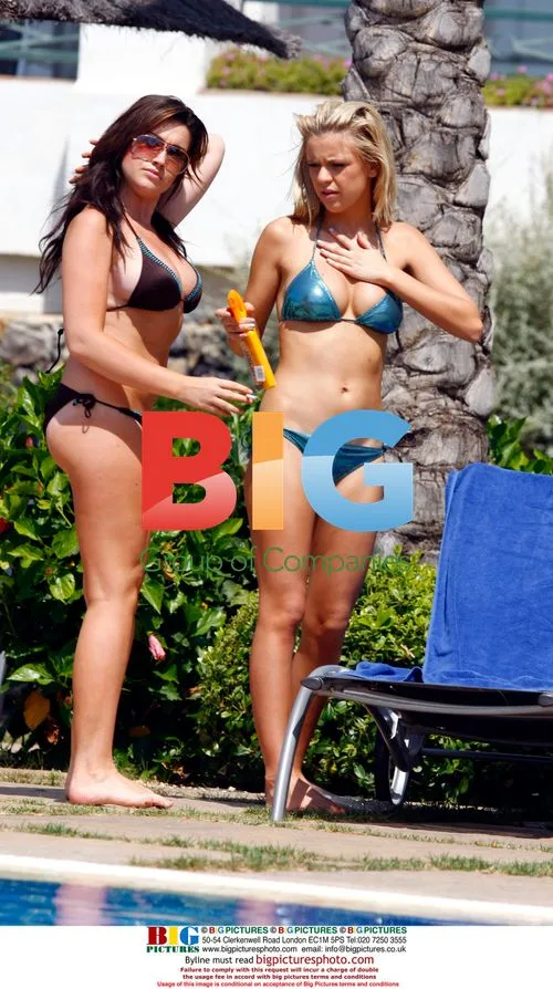 Stephanie McMichael and Harriet Tierney on Holiday in Spain
