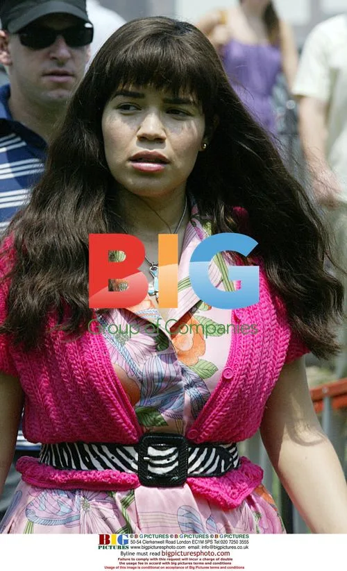 America Ferrera on "Ugly Betty" Set