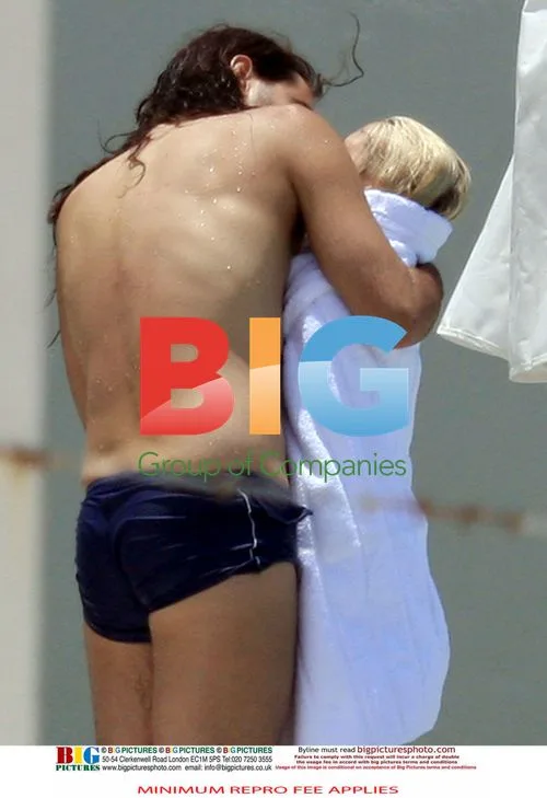 Russell Brand and Teresa Palmer in Mexico