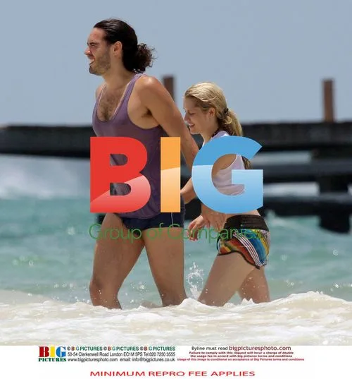 Russell Brand and Teresa Palmer in Mexico