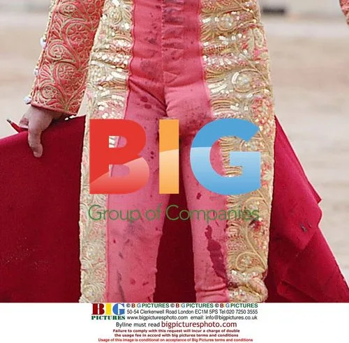 Bullfighter Sebastian Castella exposed in Pamplona