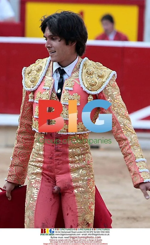 Bullfighter's Intimate Moment at San Fermin