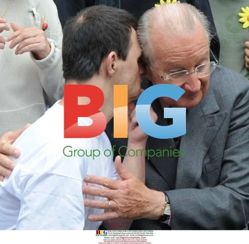 King Albert II and Queen Paola visit holiday camp