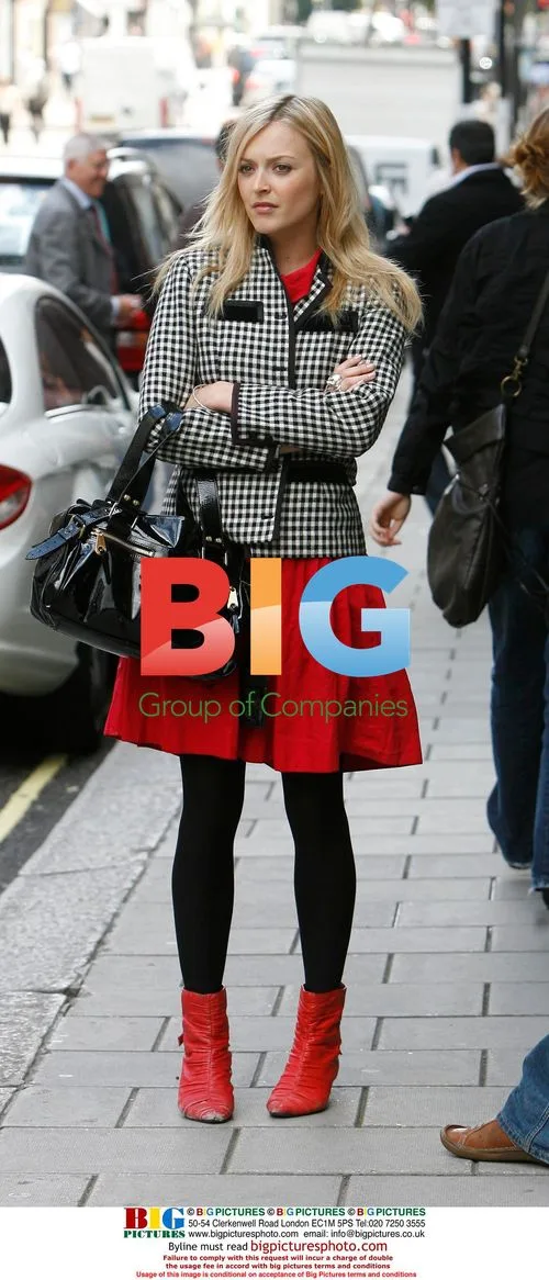 Ferne Cotton outside Claridges