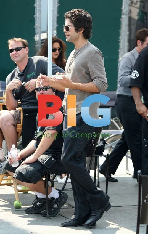Adrian Grenier's 32nd Birthday on "Entourage" Set