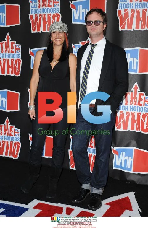 Rainn Wilson and wife Holiday Reinhorn at VH1 Rock Honors