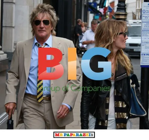Rod Stewart and daughter Kimberley shopping in London