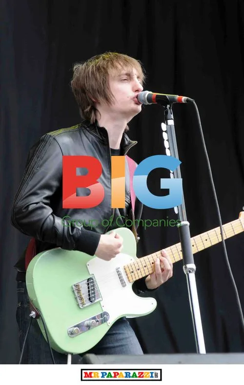 Tom Clarke of The Enemy performs at T in the Park 2008