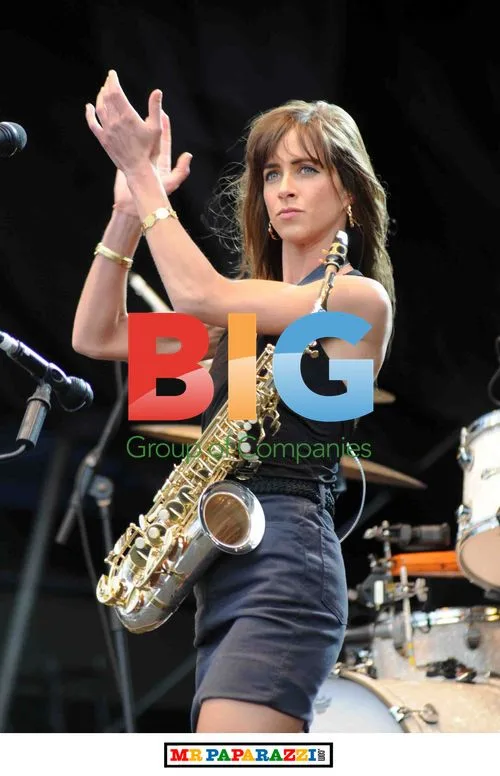 The Zutons' Abi Harding performs at T in the Park 2008