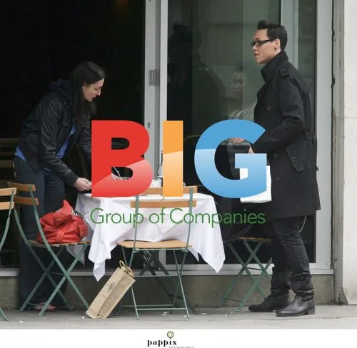 Gok Wan and Angela Buttolph have lunch in London