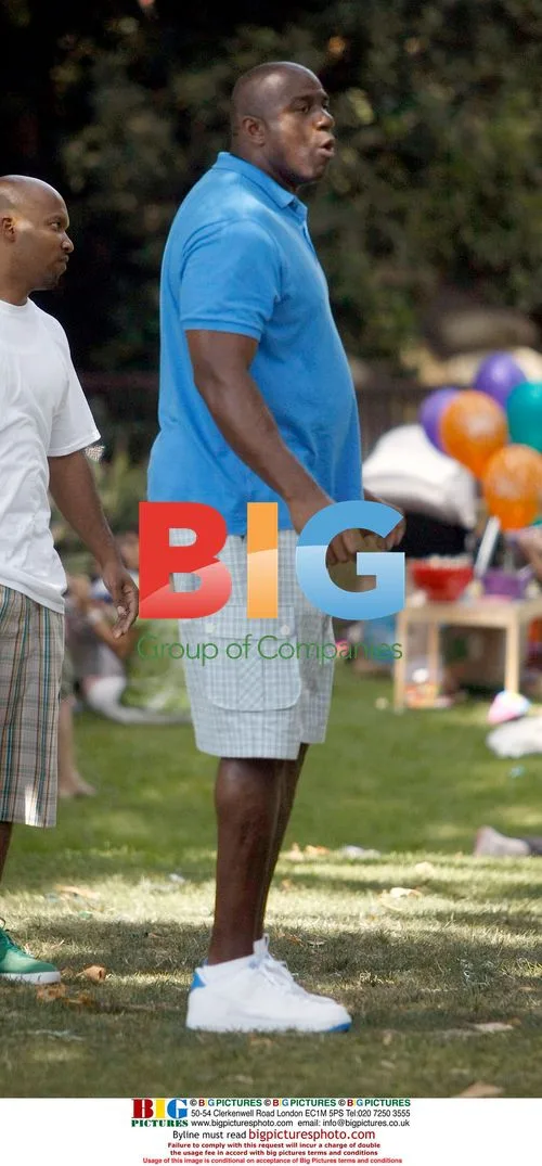 Magic Johnson in LA park