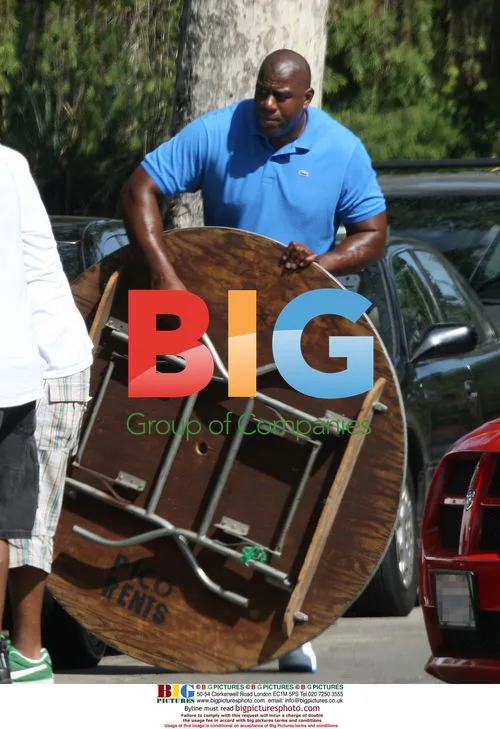 Magic Johnson in Los Angeles park