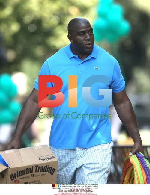 Magic Johnson in Bel Air Park, LA