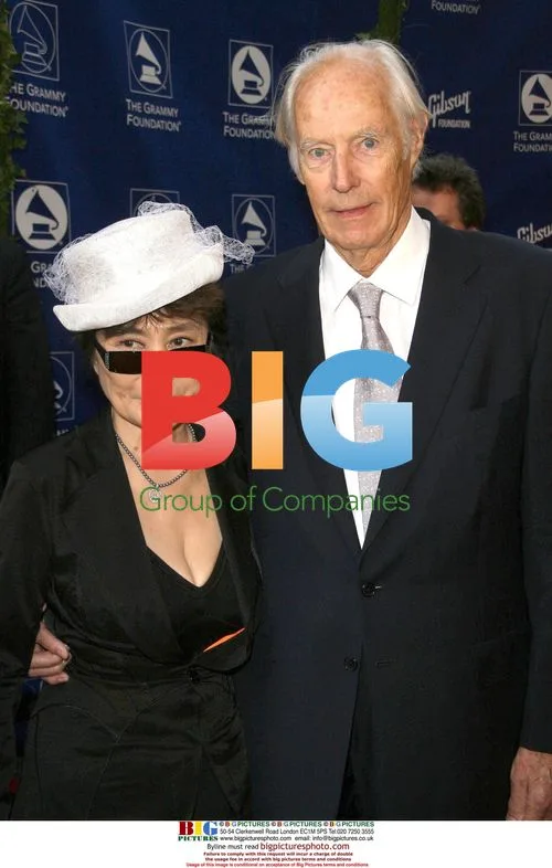 Sir George Martin and Yoko Ono at Grammy Foundation Gala
