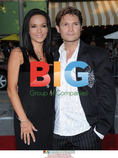 Corey Feldman and wife at Step Brothers premiere