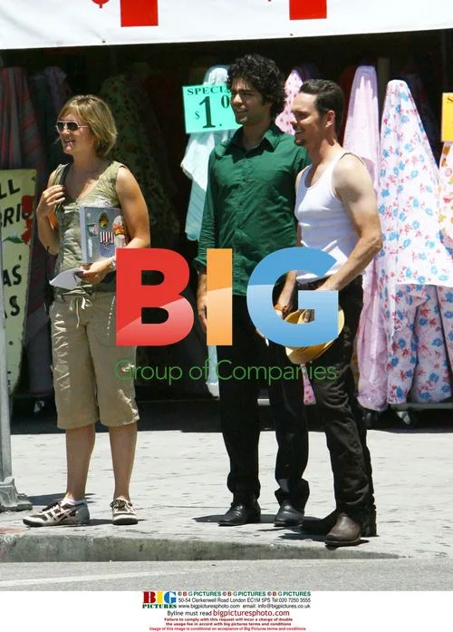 Entourage cast filming in downtown LA