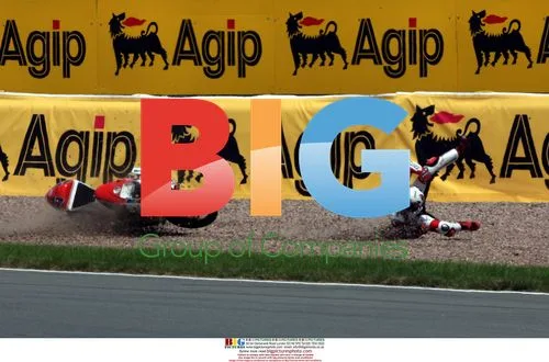 Stefan Bradl crashes in MotoGP 125ccm Championship