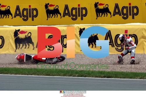 Stefan Bradl crashes during MotoGP 125ccm Championship