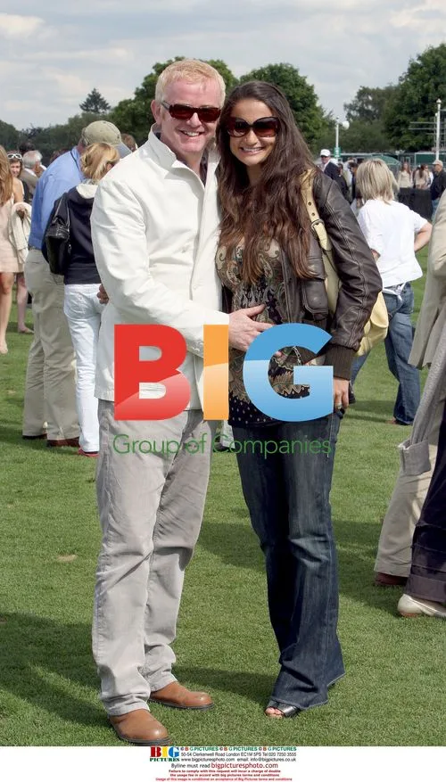 Chris Evans and Wife Natasha at Polo Match