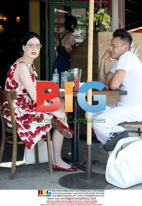 Dita Von Tesse and John Blaine at Breakfast
